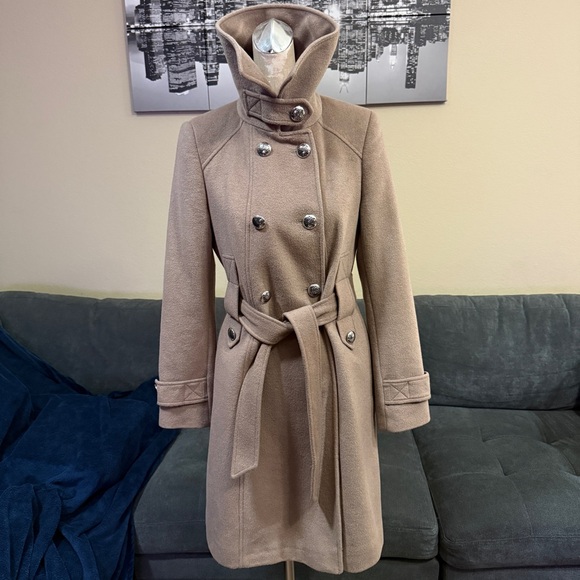 Tahari Mink Double Breasted Peacoat - Picture 3 of 16